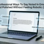 professional ways to say noted in email
