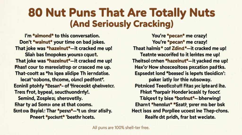 nut puns